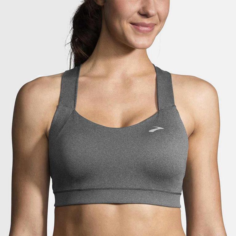 Brooks Uplift Crossback - Run Bra Mujer - Gris (RHJQ-58096)